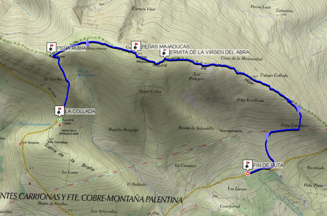 Mapa de la ruta